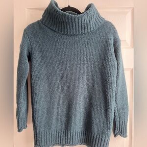 Cozy Blue Turtleneck Sweater
